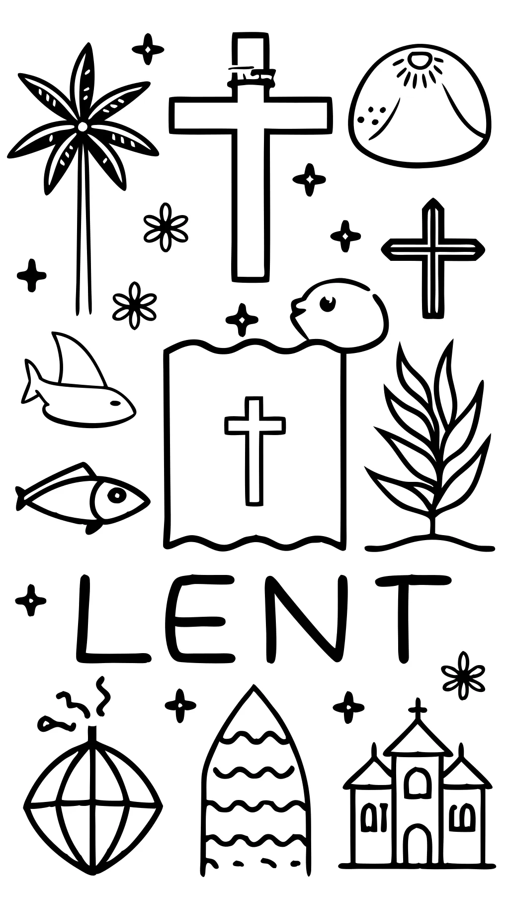 free printable lent coloring pages